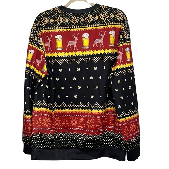 Laughing Leo DiCaprio Meme Ugly Christmas Sweater Size Large Men’s Sweatshirt - Picture 3 of 3